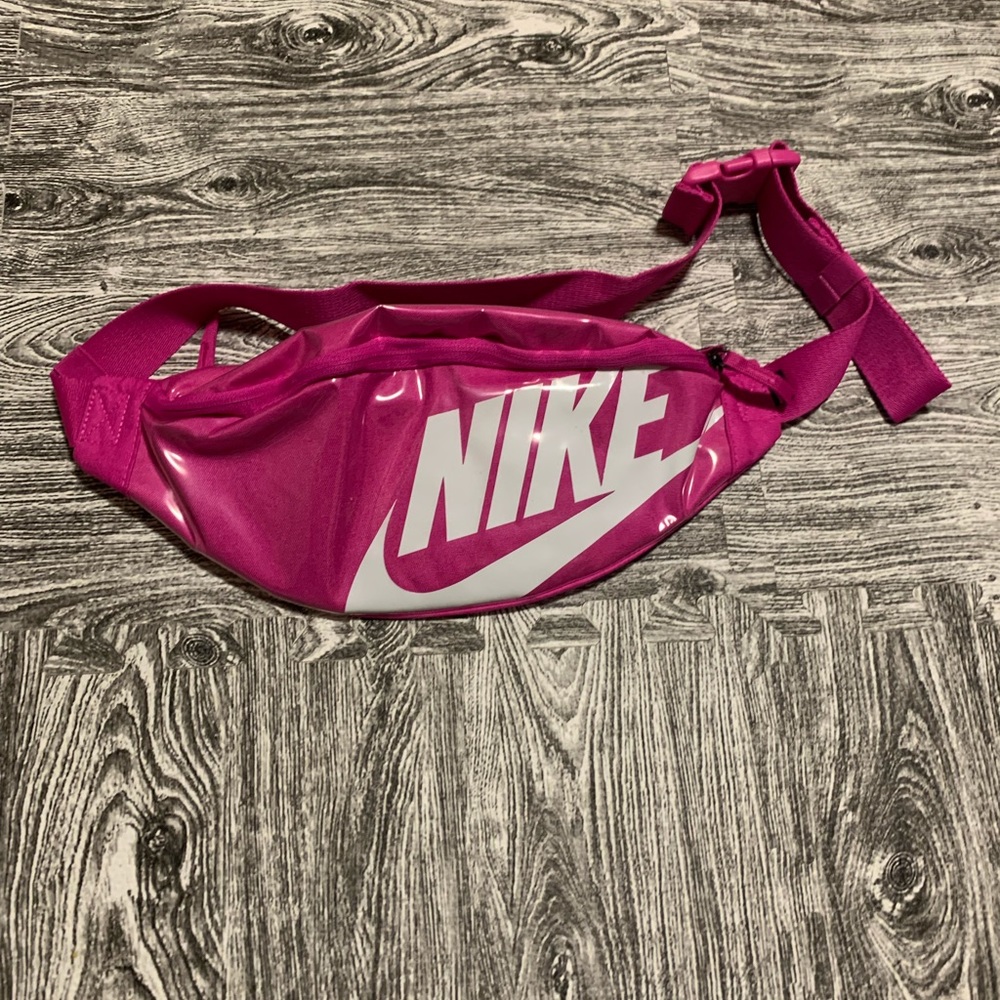 Nike Fanny pack. 2 pockets. Hot pink and white.